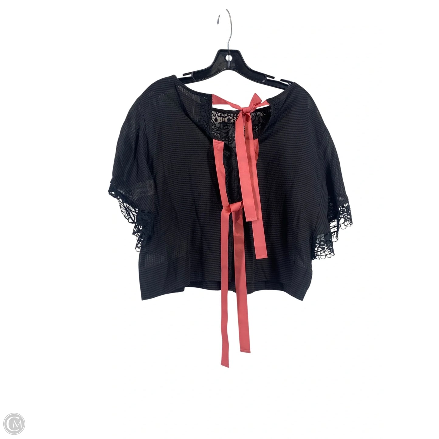Top Short Sleeve By Maeve In Black, Size: S