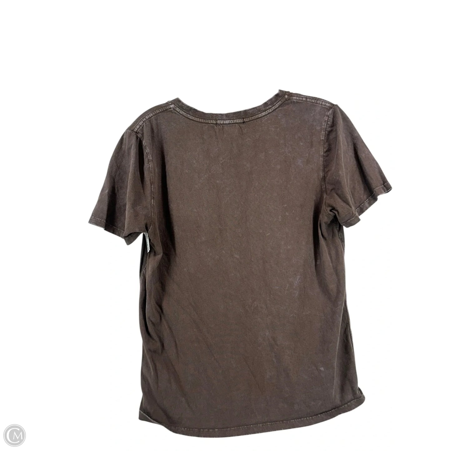 Top Short Sleeve By Rock & Roll In Brown, Size: S