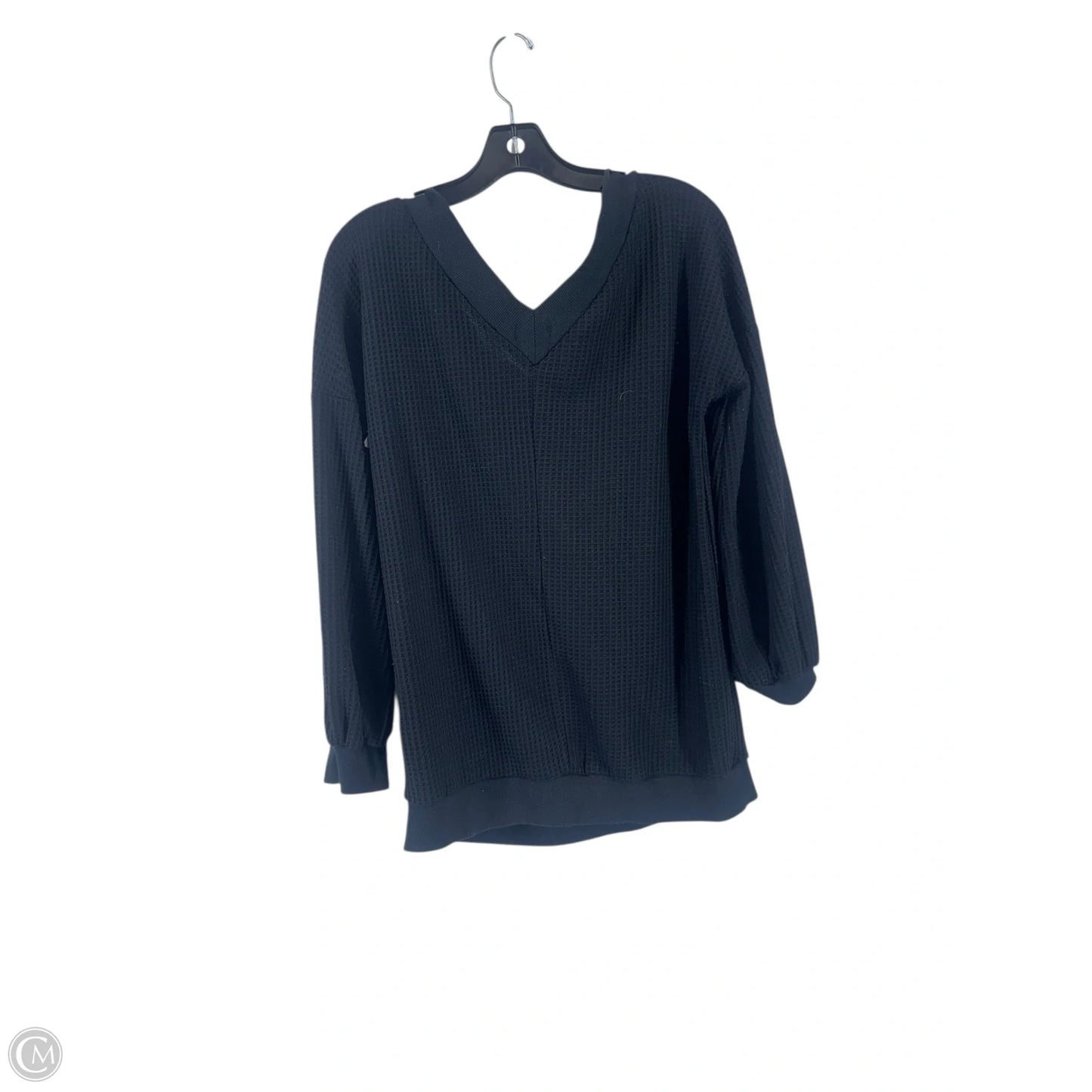 Top Long Sleeve By Clothes Mentor In Black, Size: L