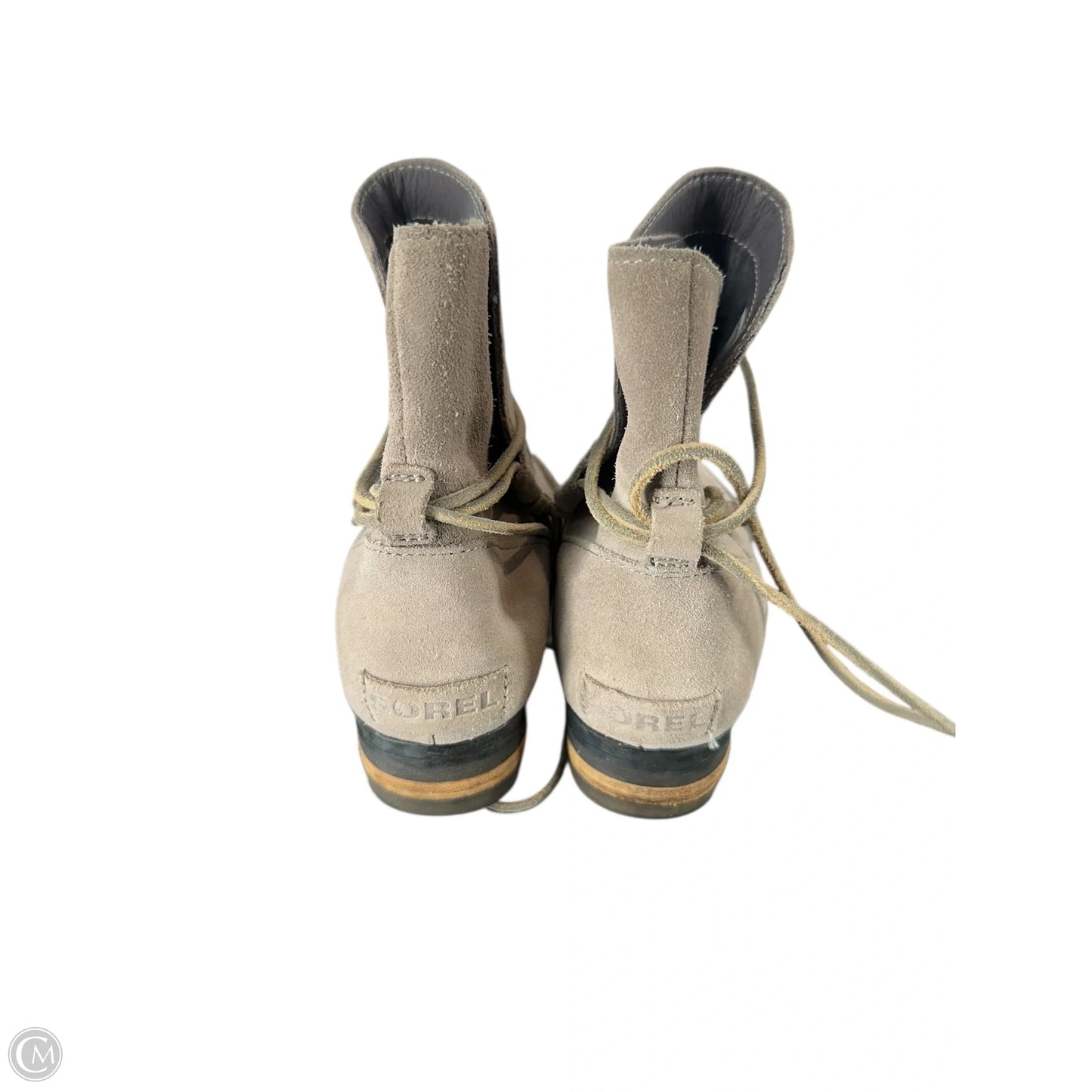 Boots Ankle Heels By Sorel In Grey, Size: 8.5