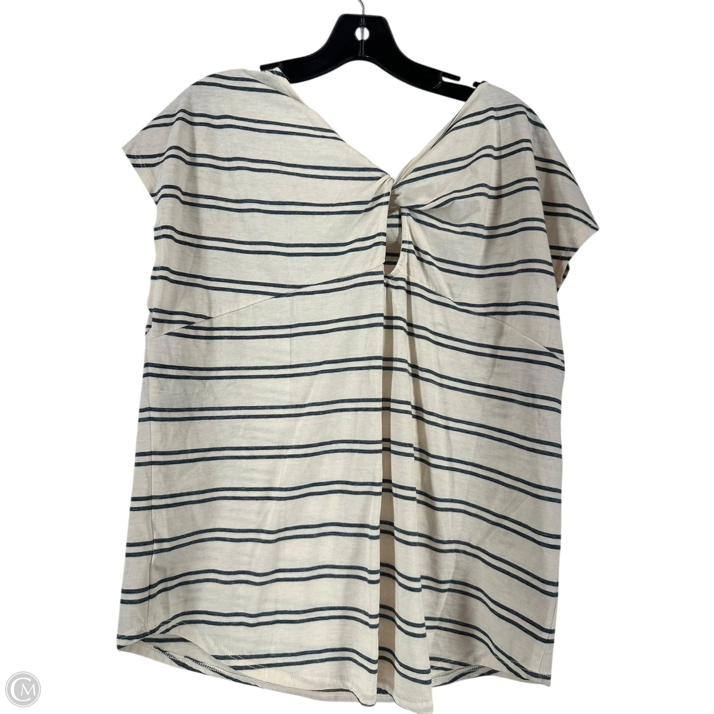 Top Short Sleeve By Lucky Brand In Cream, Size: L