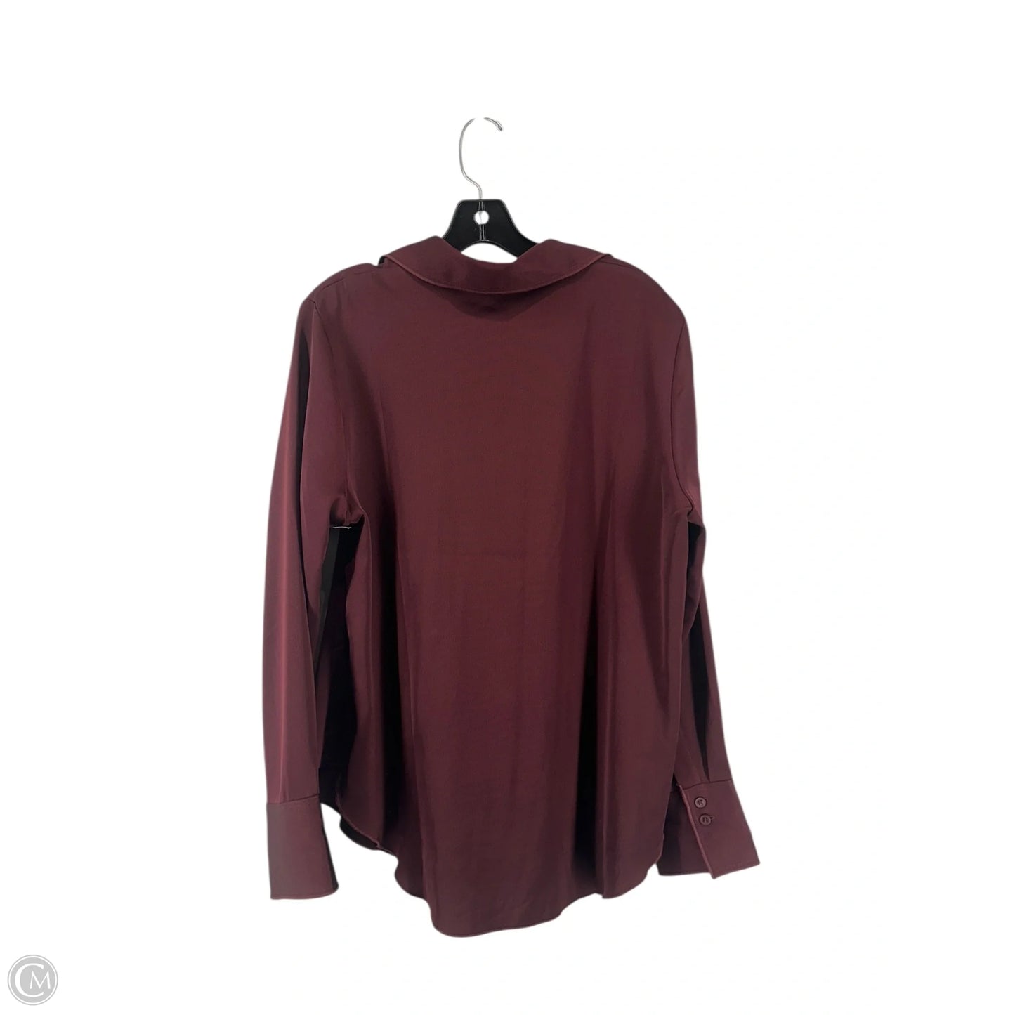Top Long Sleeve By H&m In Maroon, Size: M