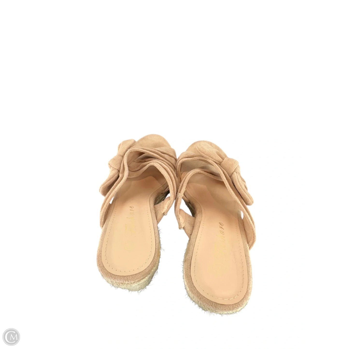 Sandals Heels Wedge By Clothes Mentor In Pink, Size: 7