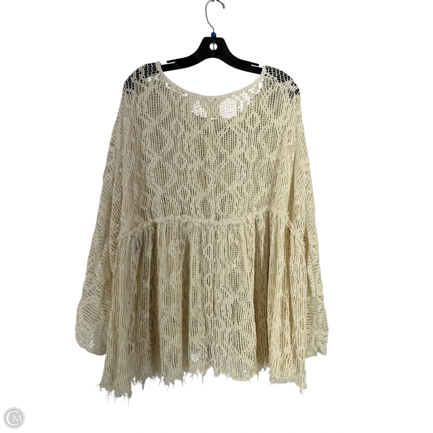 Top Long Sleeve By Free People In Cream, Size: Xs