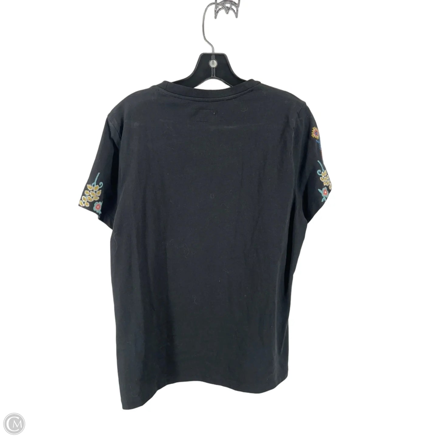 Top Short Sleeve By Driftwood In Black, Size: Xl