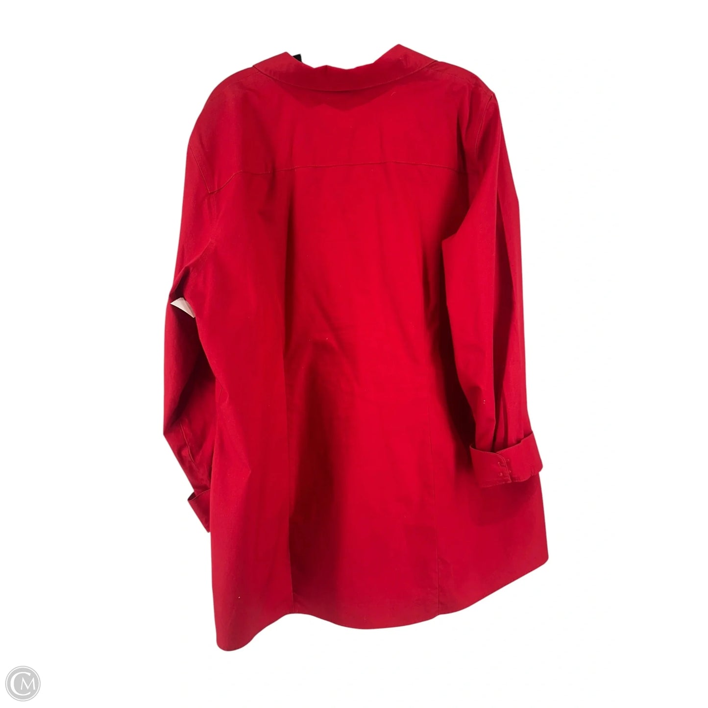 Top Long Sleeve By Chicos In Red, Size: Xl