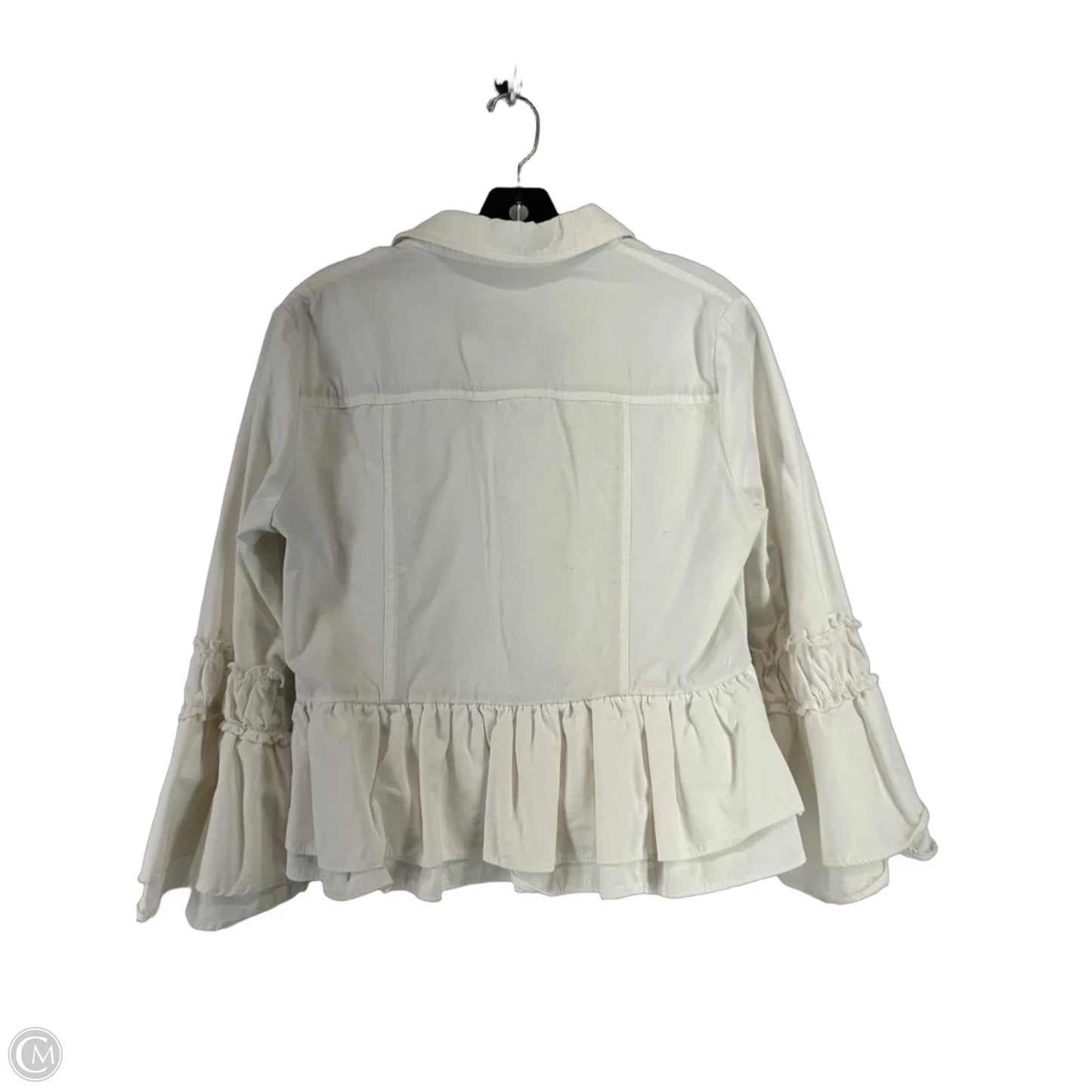 Top Long Sleeve By English Factory In White, Size: S
