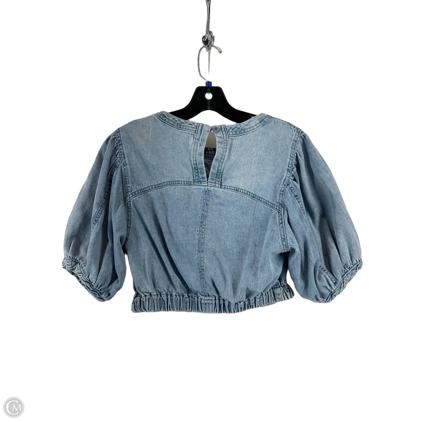 Top Short Sleeve By We The Free In Blue Denim, Size: S