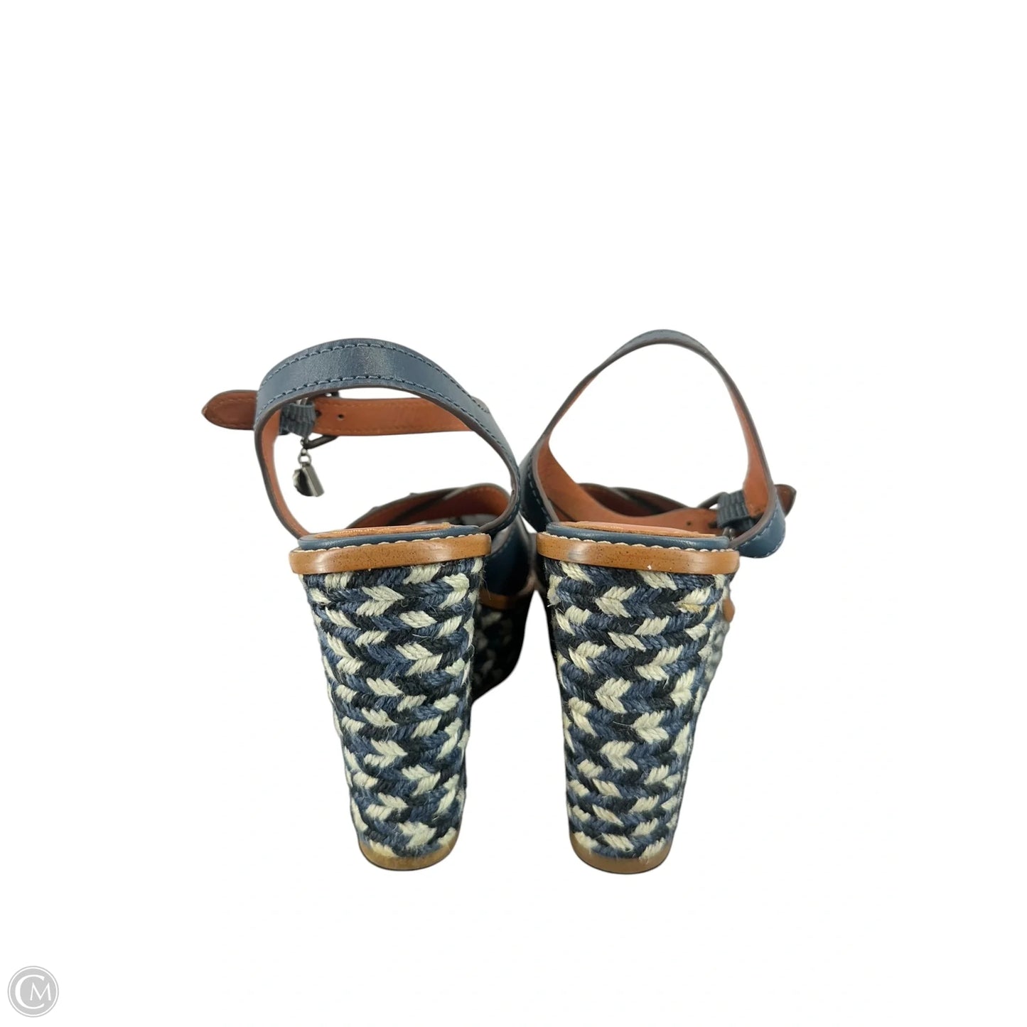 Sandals Designer By Coach In Blue, Size: 7