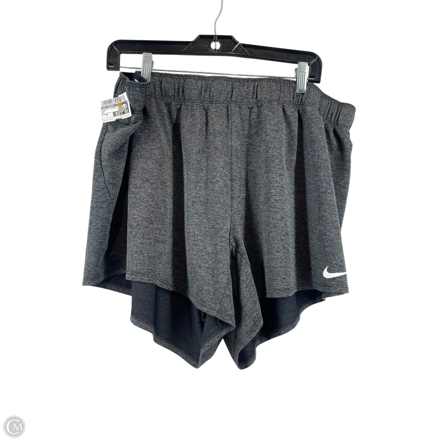 Athletic Shorts By Nike Apparel In Grey, Size: 2x