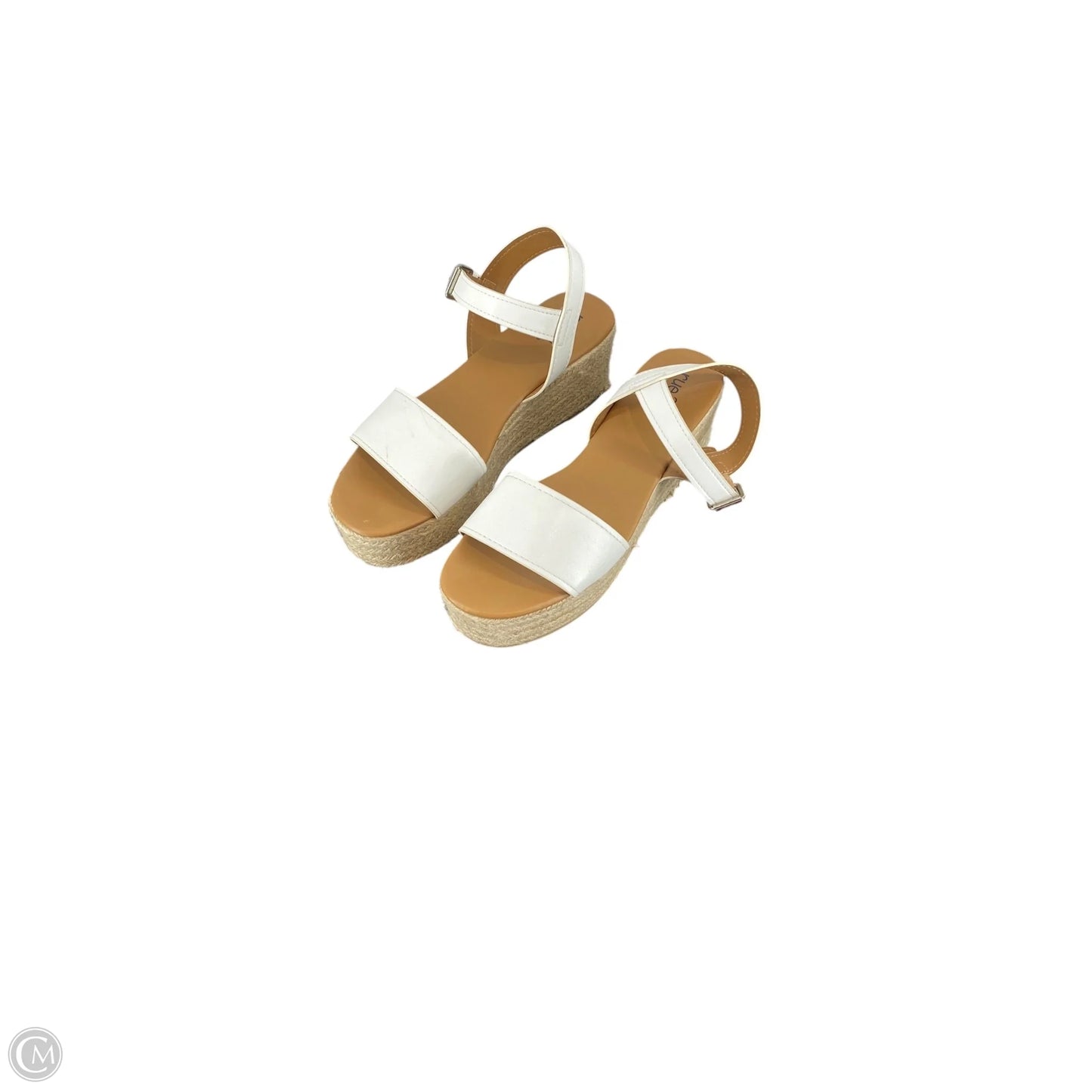 Sandals Heels Platform By Rue 21 In White, Size: 10