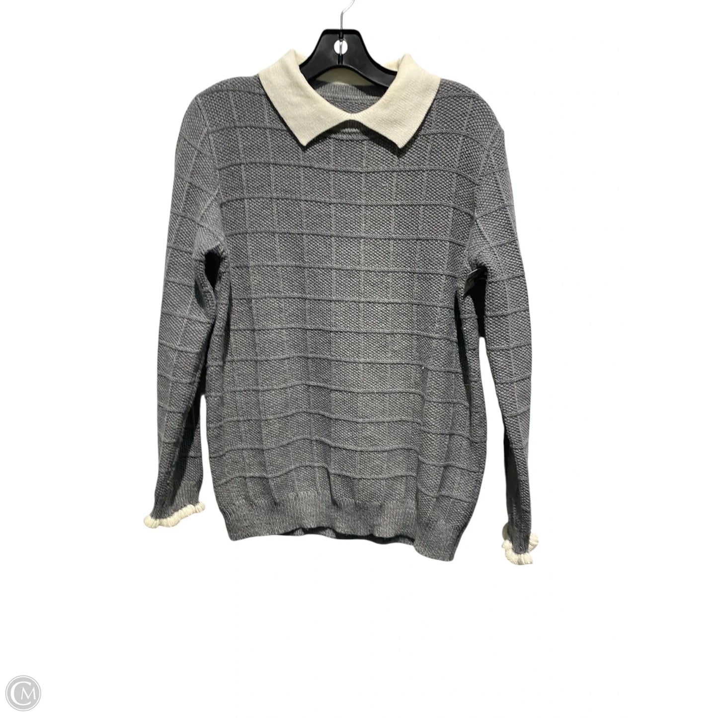 Sweater By Clothes Mentor In Grey, Size: Xl
