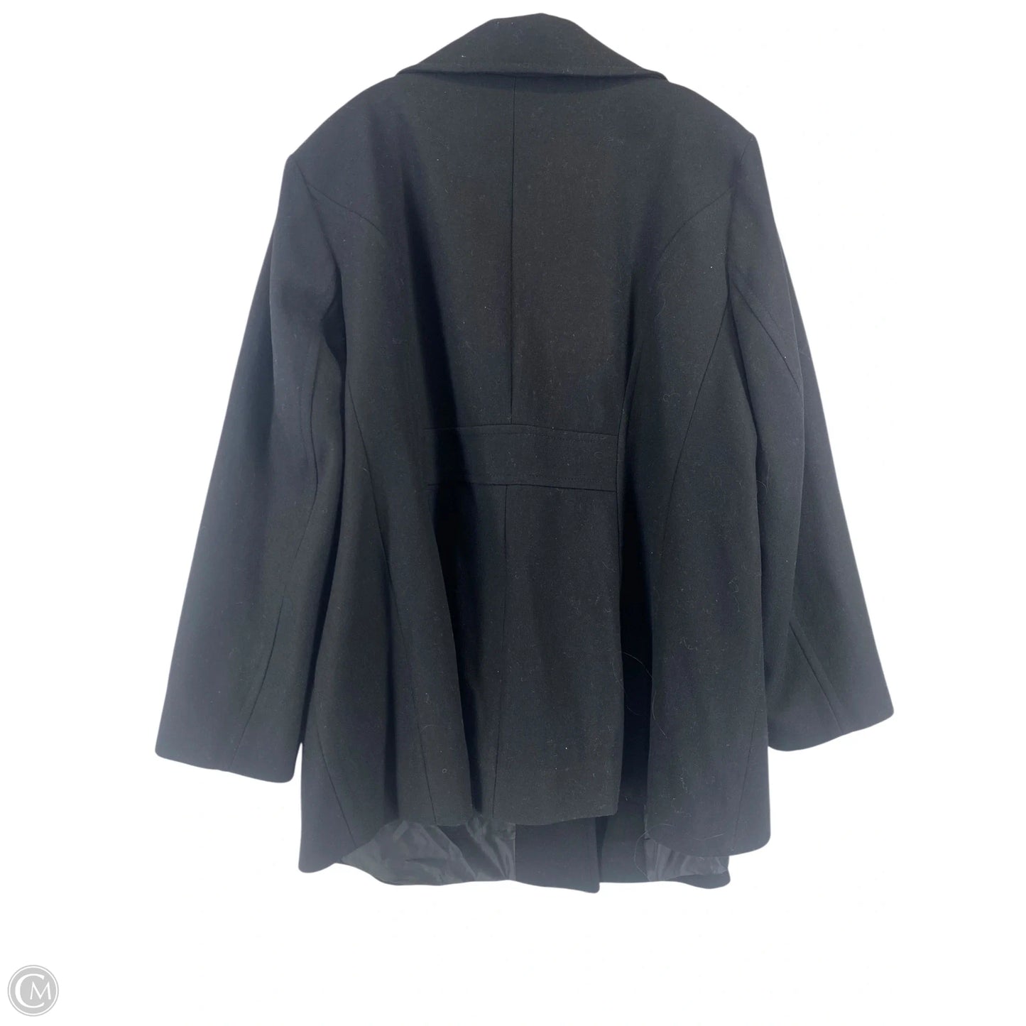 Coat Peacoat By London Fog In Black, Size: 2x