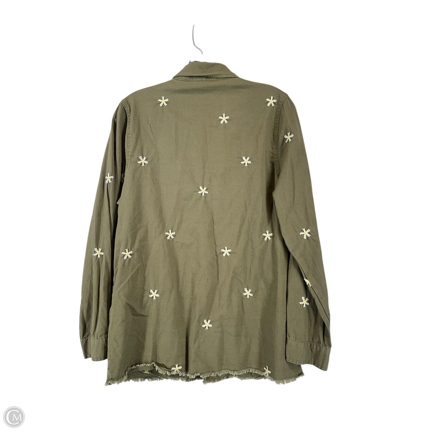 Top Long Sleeve By Versona In Green, Size: S