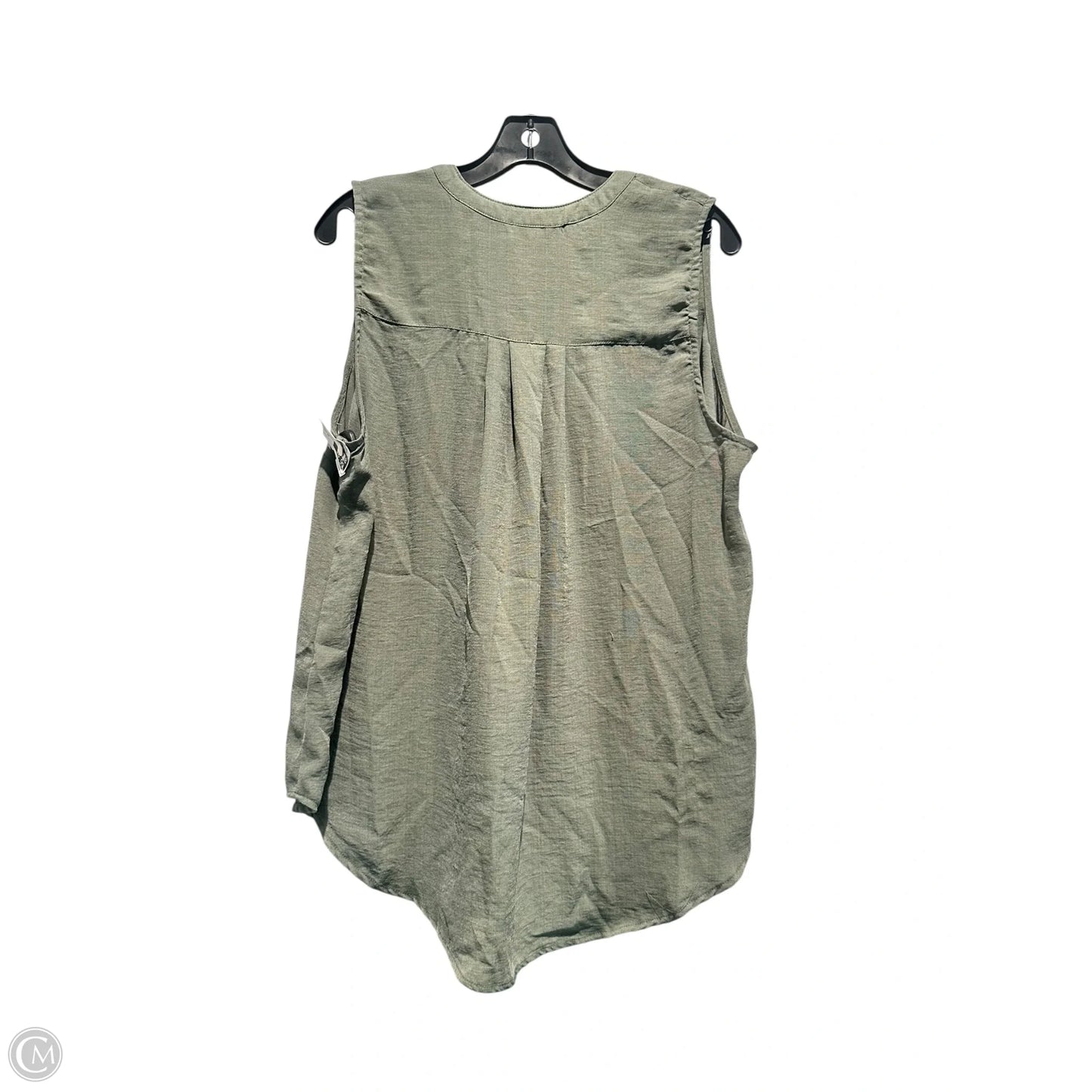 Top Sleeveless By Torrid In Green, Size: 1x