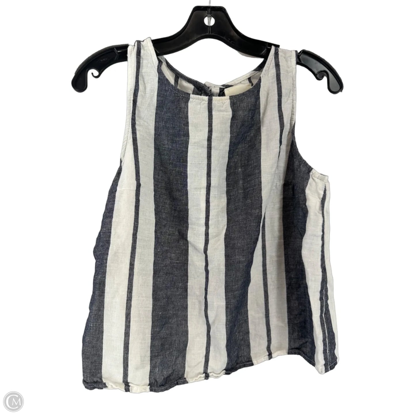 Top Sleeveless By Maeve In Striped Pattern, Size: L