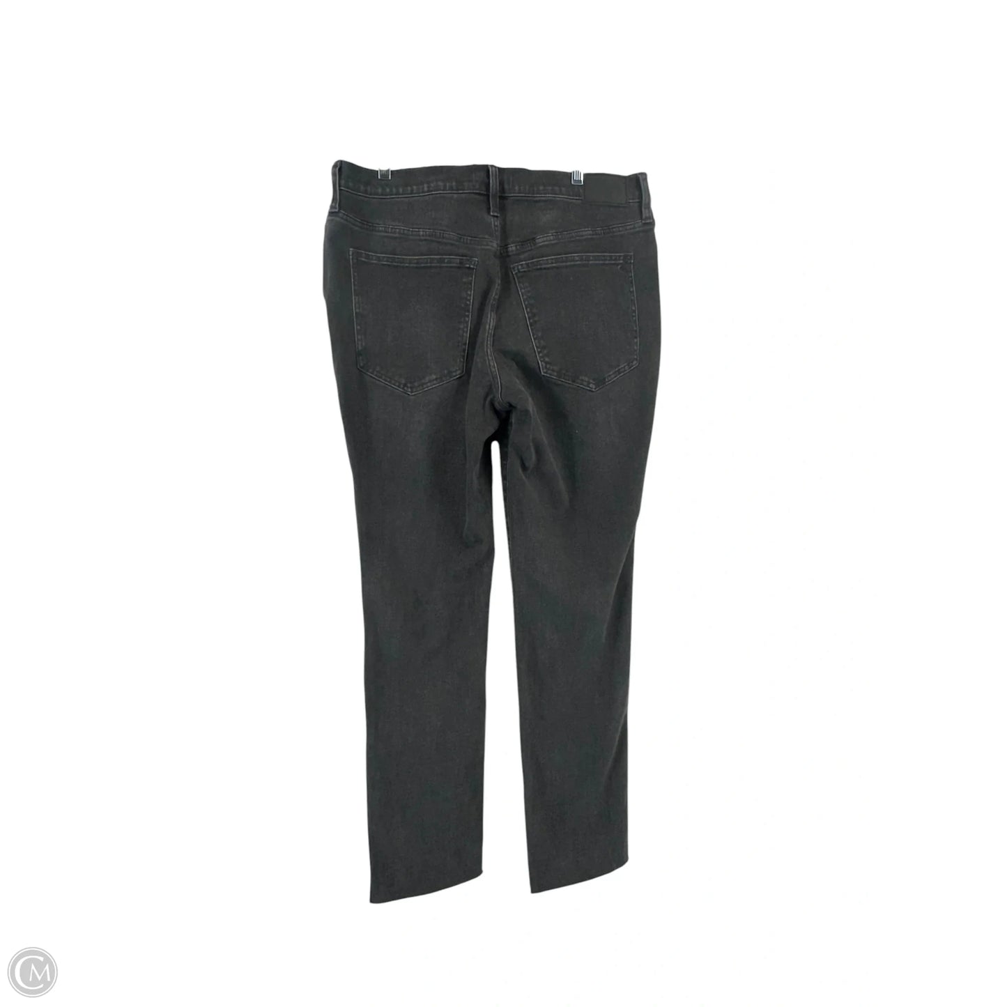 Jeans Straight By Madewell In Black Denim, Size: 10