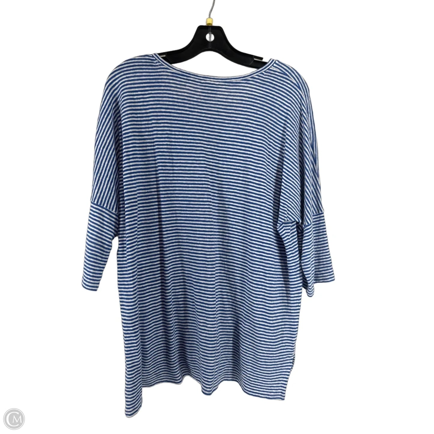 Top Short Sleeve By Chicos In Striped Pattern, Size: 2