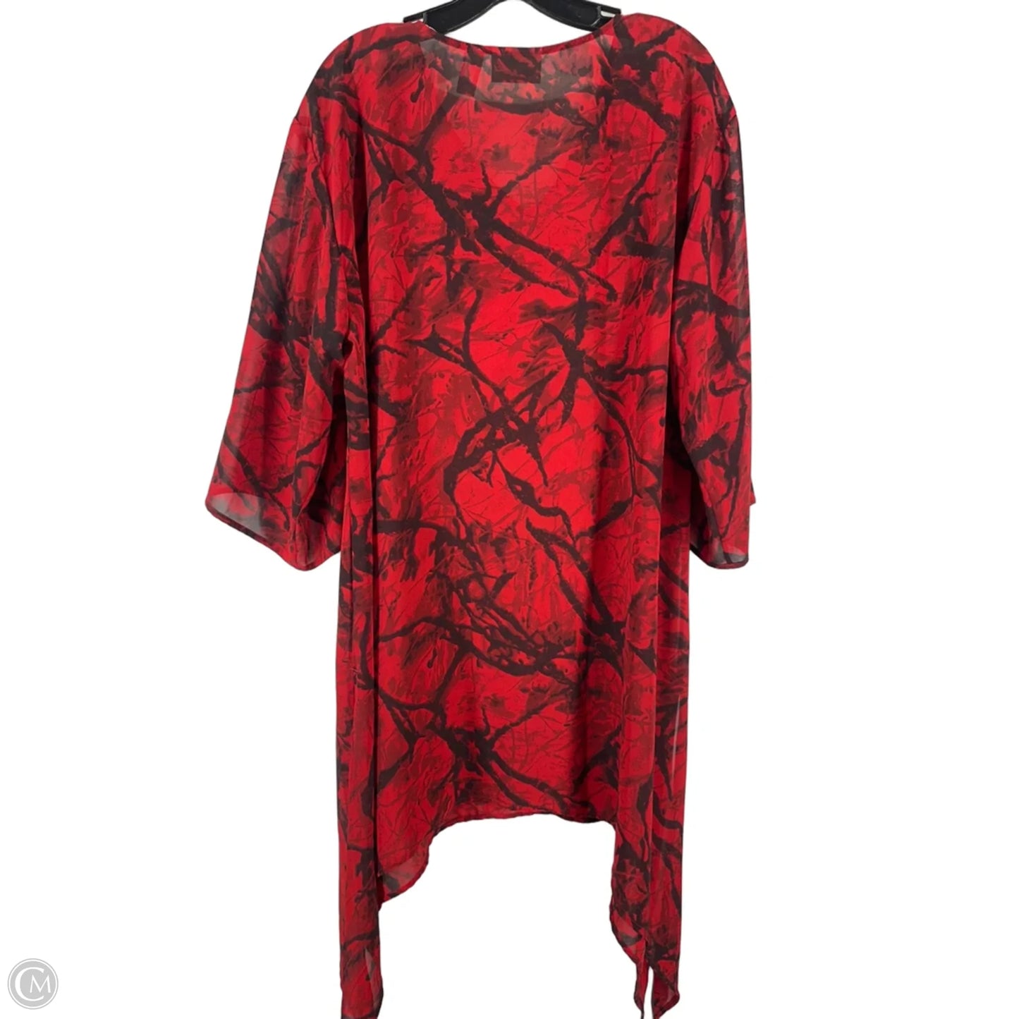 Shawl By Chicos In Black & Red, Size: 2