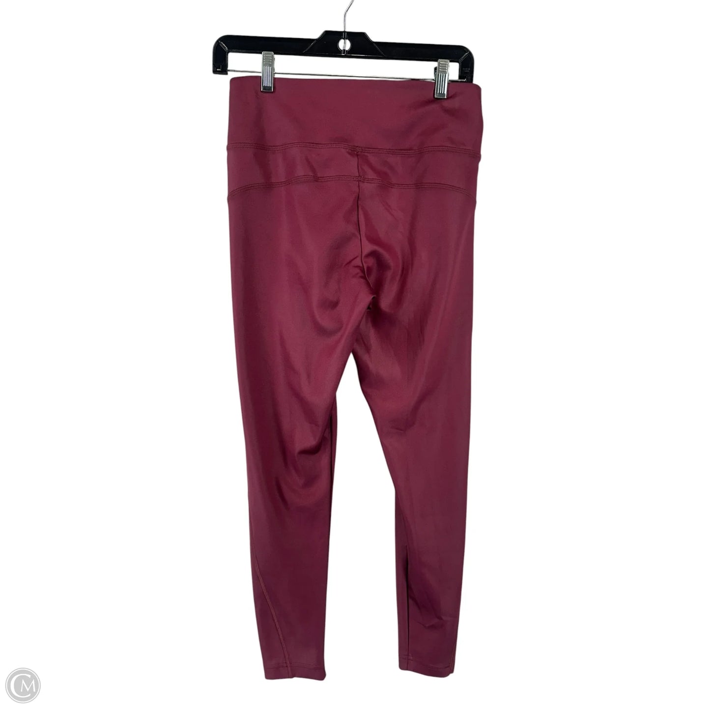 Athletic Leggings By Adidas In Maroon, Size: M
