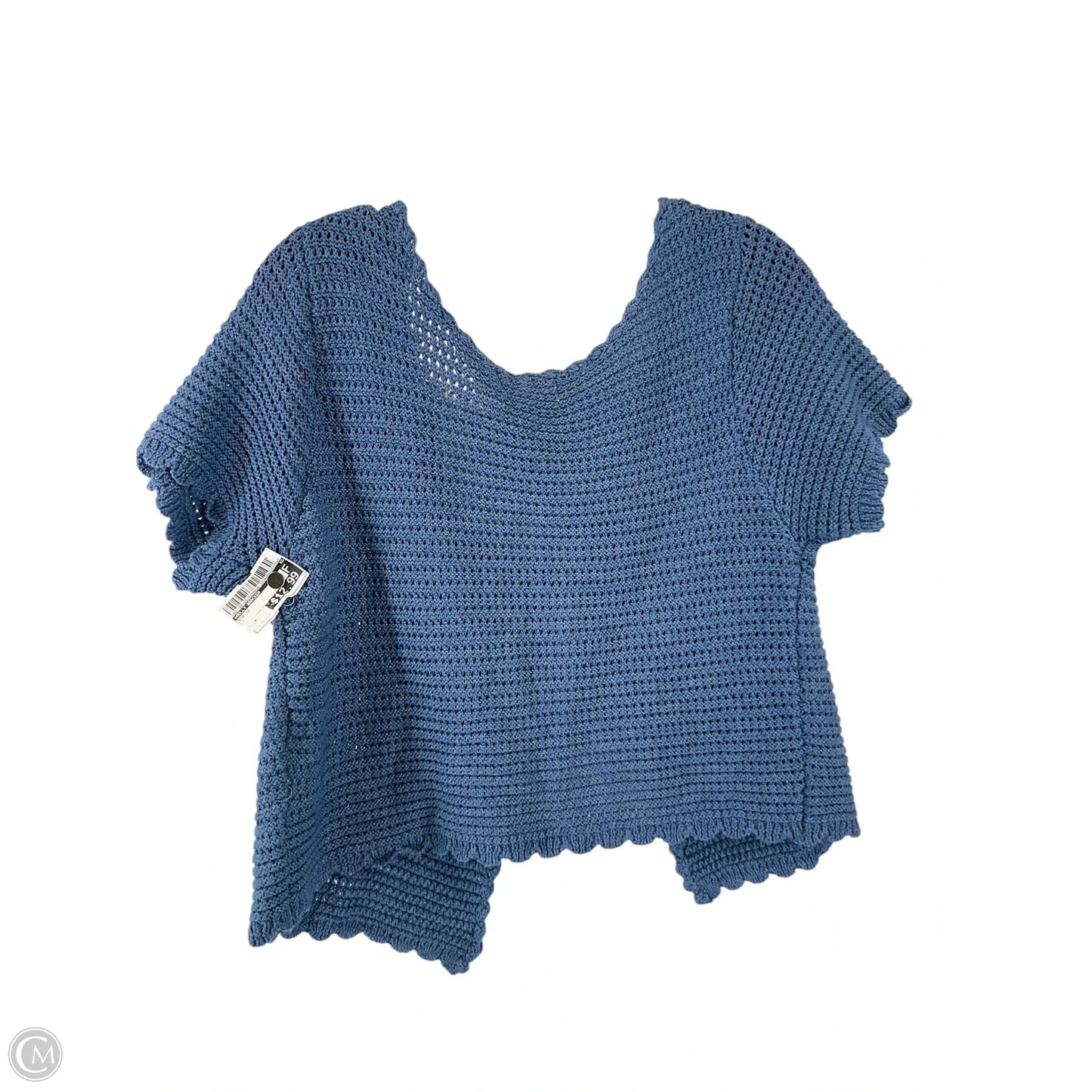 Top Short Sleeve By Molly Bracken In Blue, Size: M