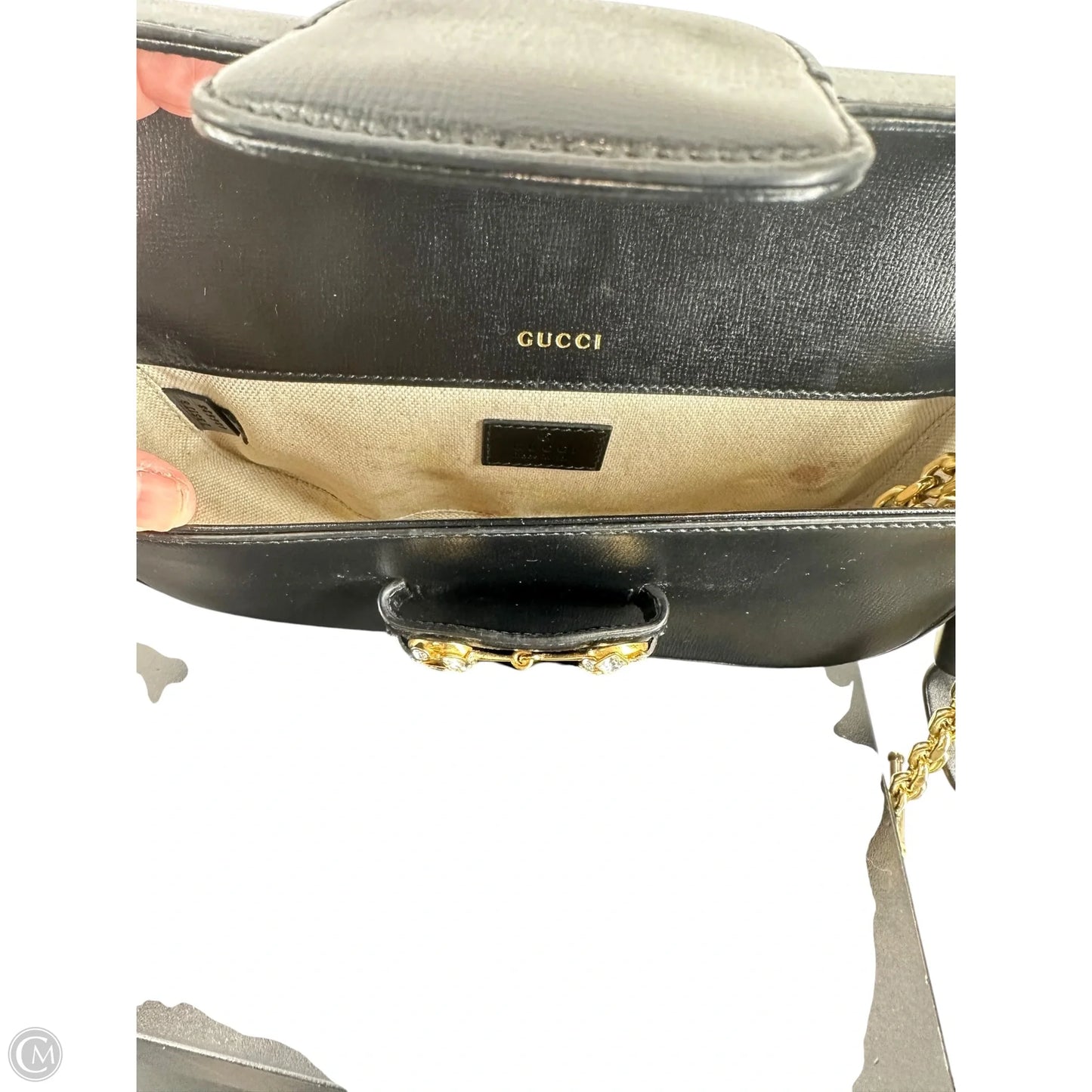 Crossbody Luxury Designer By Gucci, Size: Small