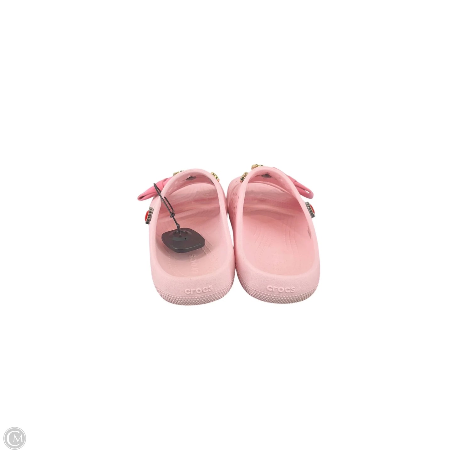 Sandals Flats By Crocs In Pink, Size: 10