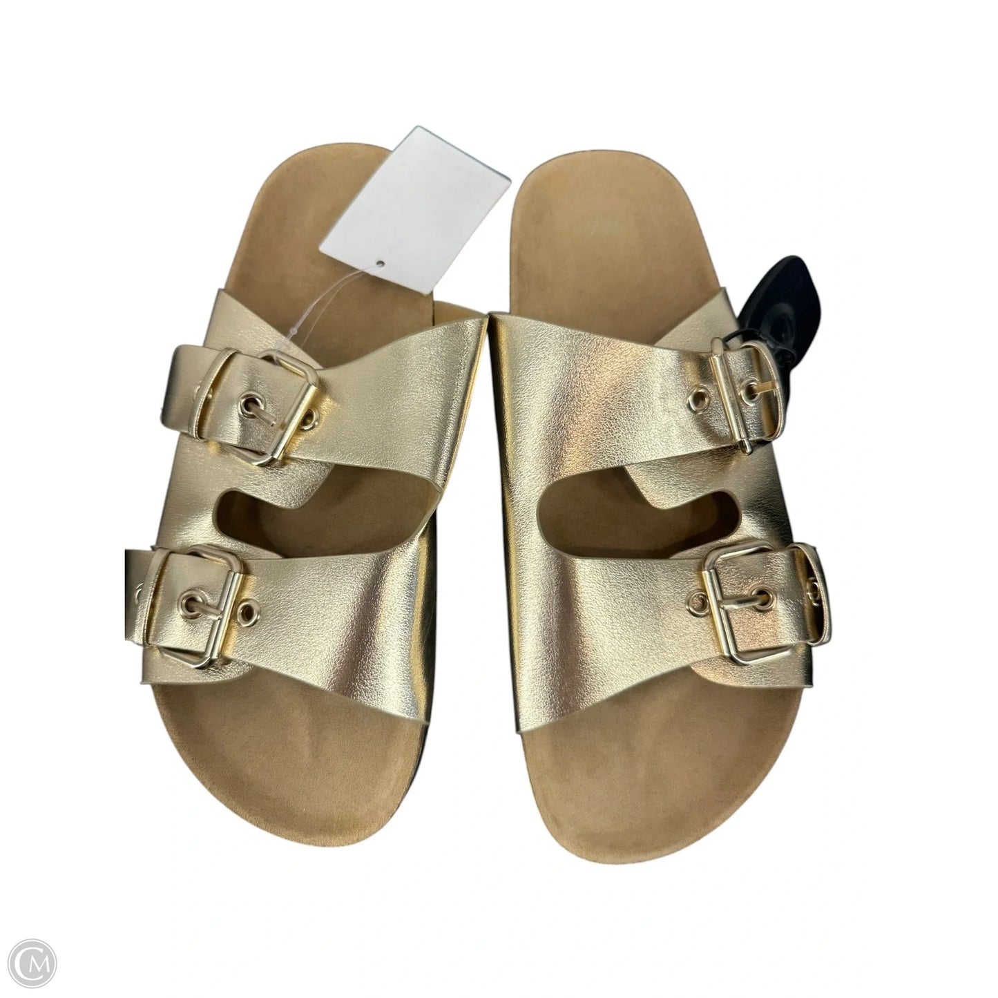 Sandals Flats By H&m In Gold, Size: 8
