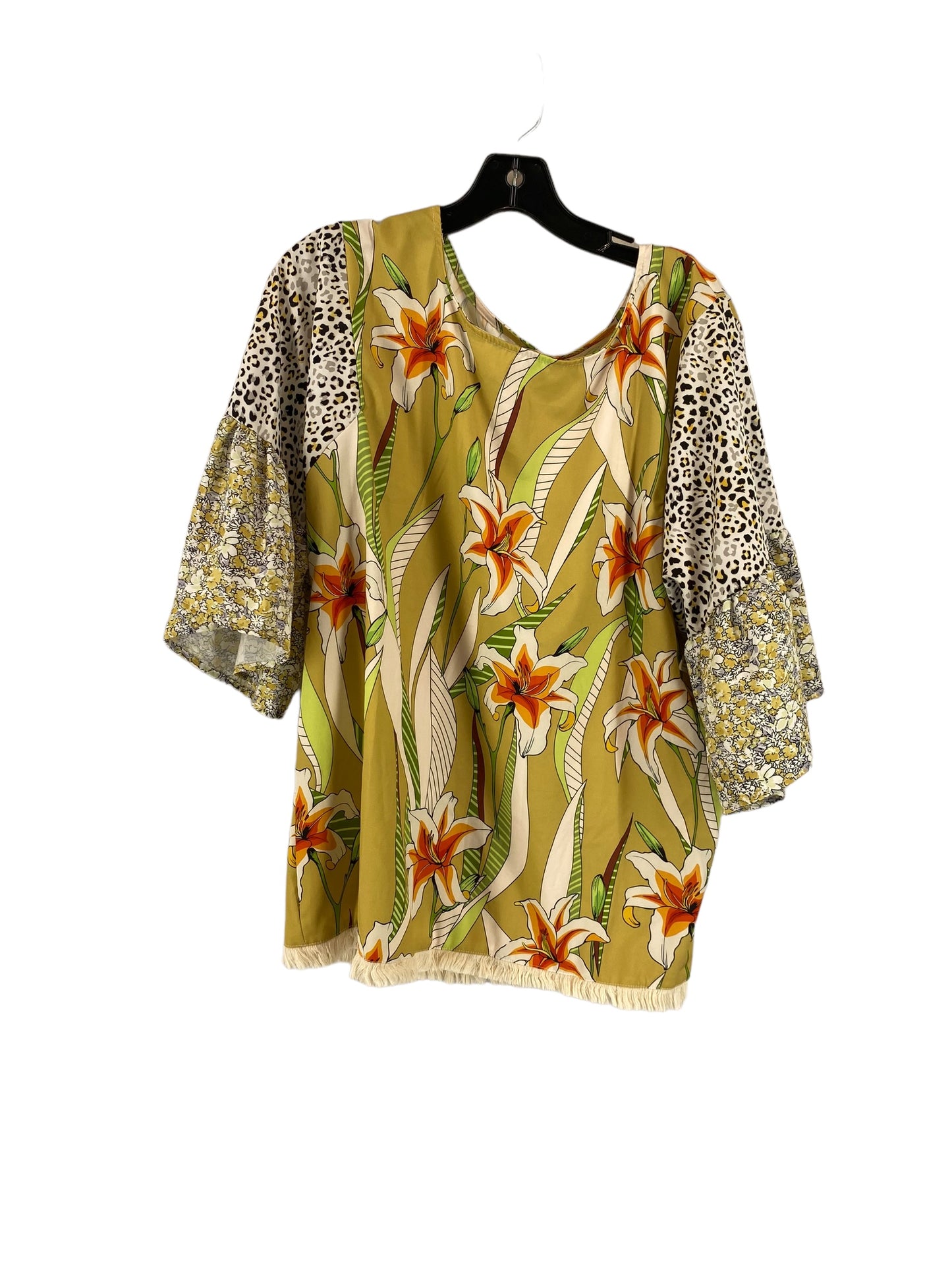 Tunic 3/4 Sleeve By Clothes Mentor Size: S