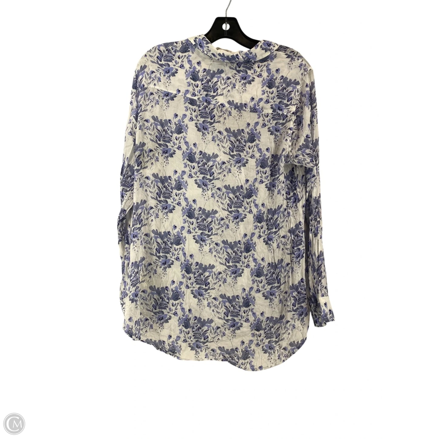 Top Long Sleeve By Cloth & Stone In Floral Print, Size: L