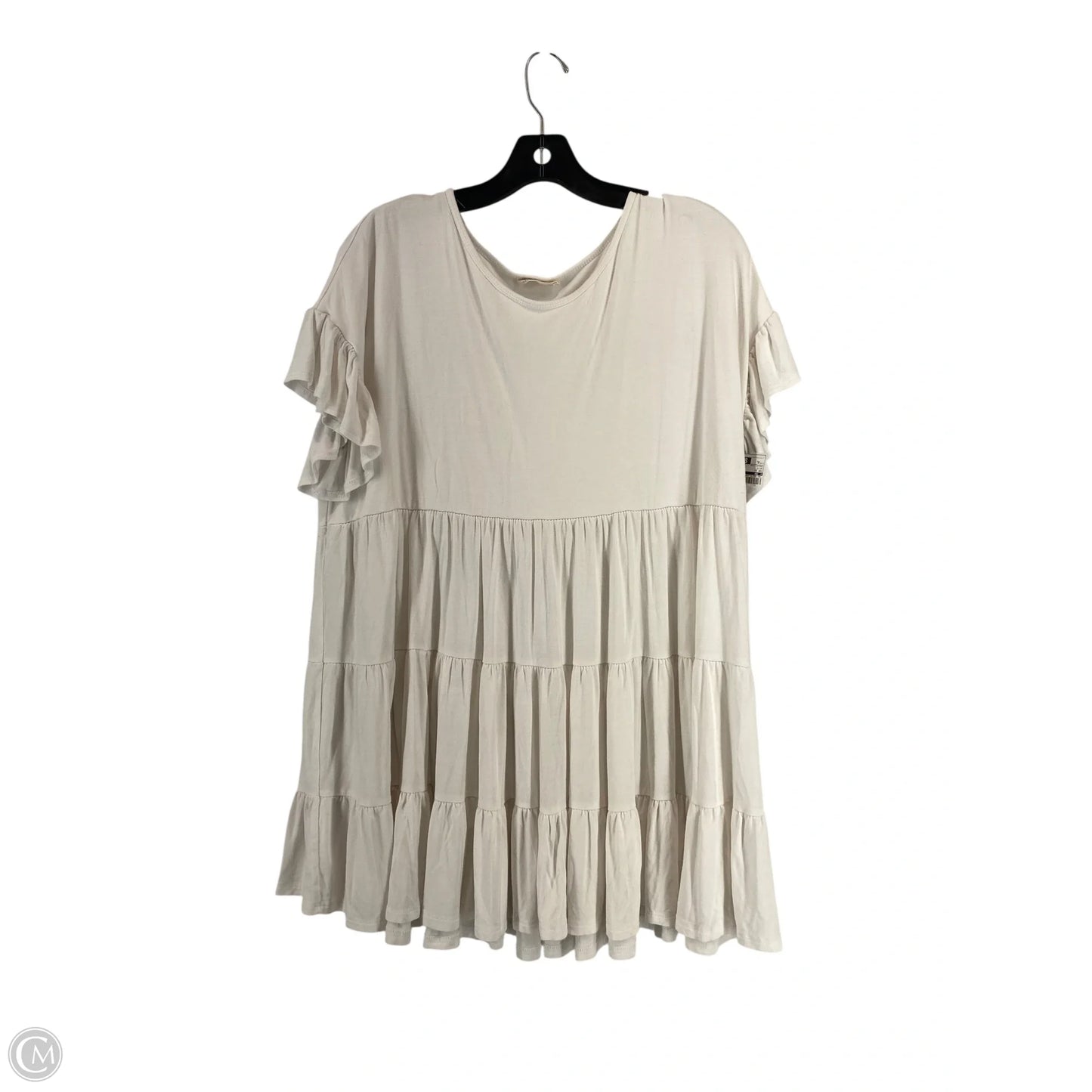 Top Short Sleeve By Cmc In White, Size: Xl
