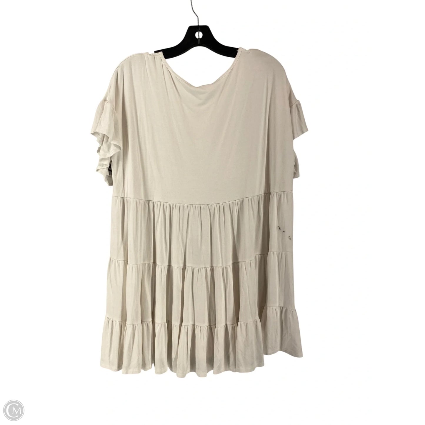 Top Short Sleeve By Cmc In White, Size: Xl