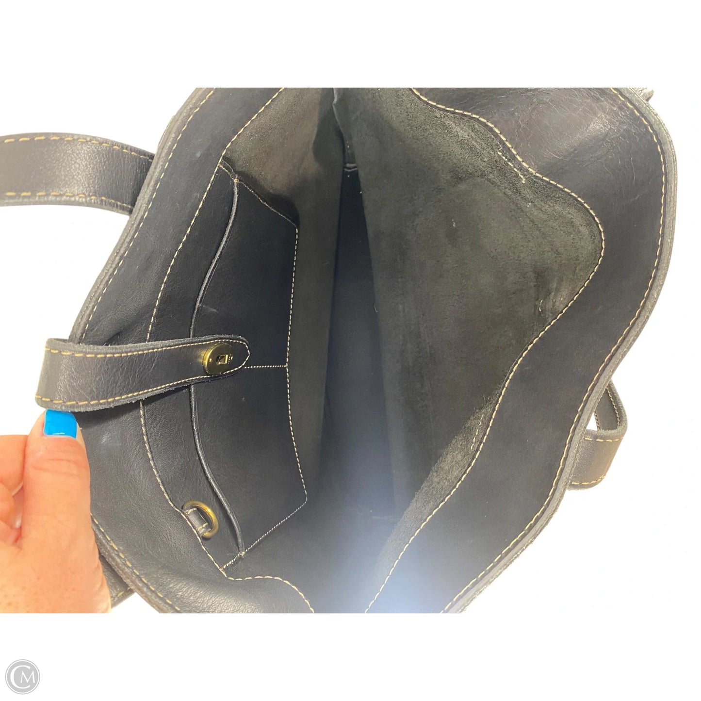 Tote Leather By Fossil, Size: Large