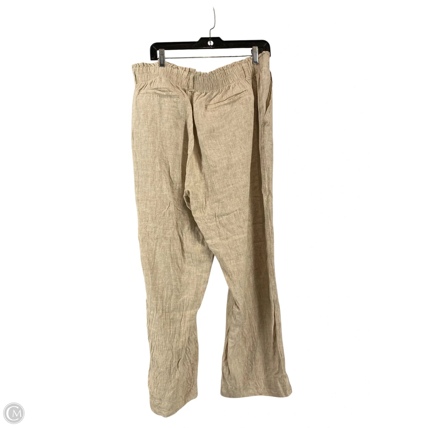 Pants Linen By Briggs In Tan, Size: Xl