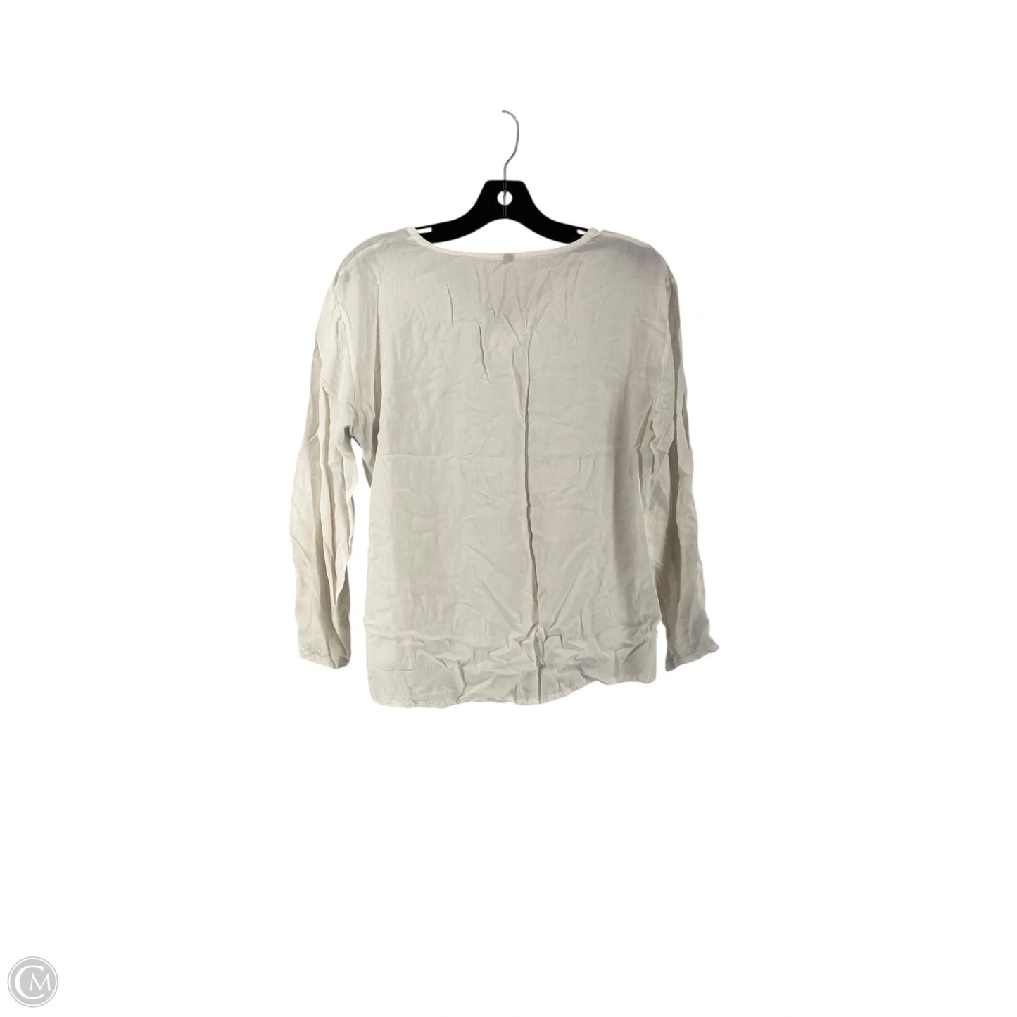 Top Long Sleeve By Cmc In White, Size: M