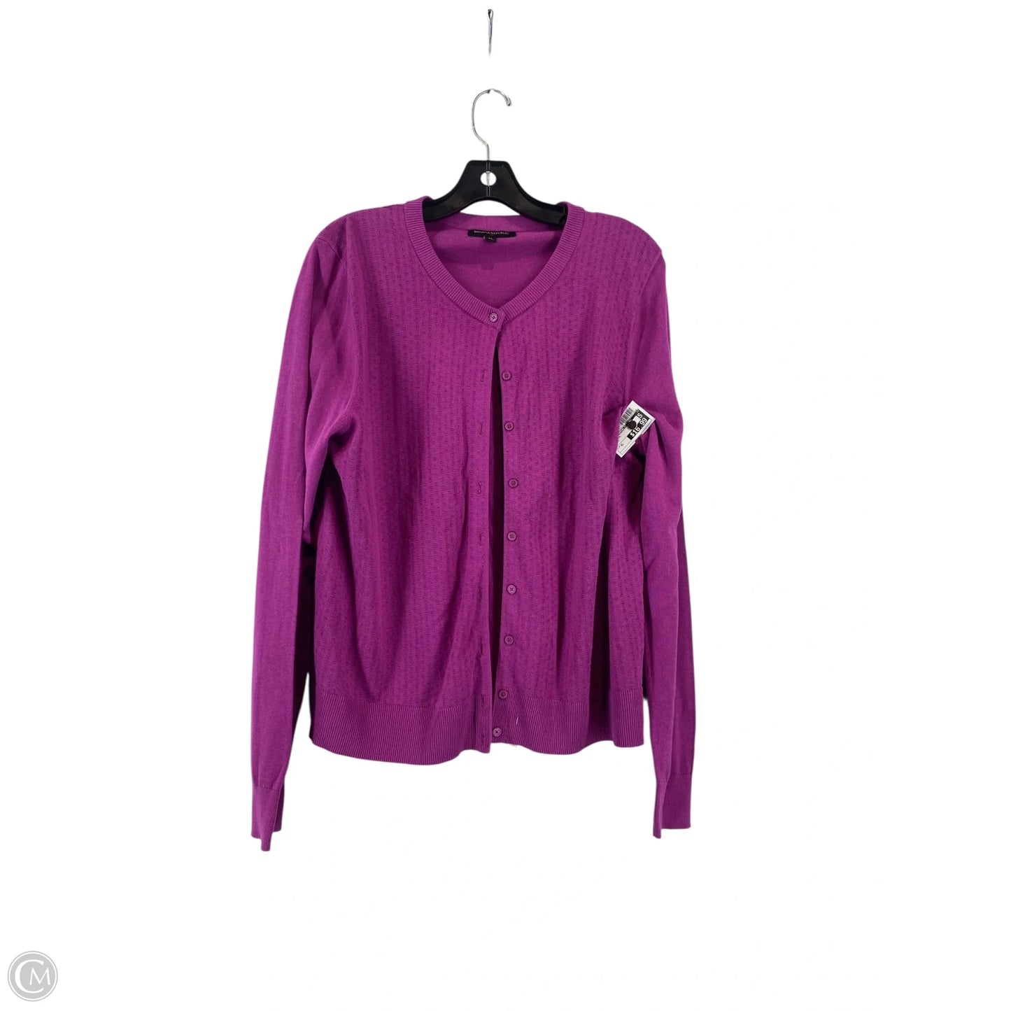 Cardigan By Banana Republic In Purple, Size: Xl