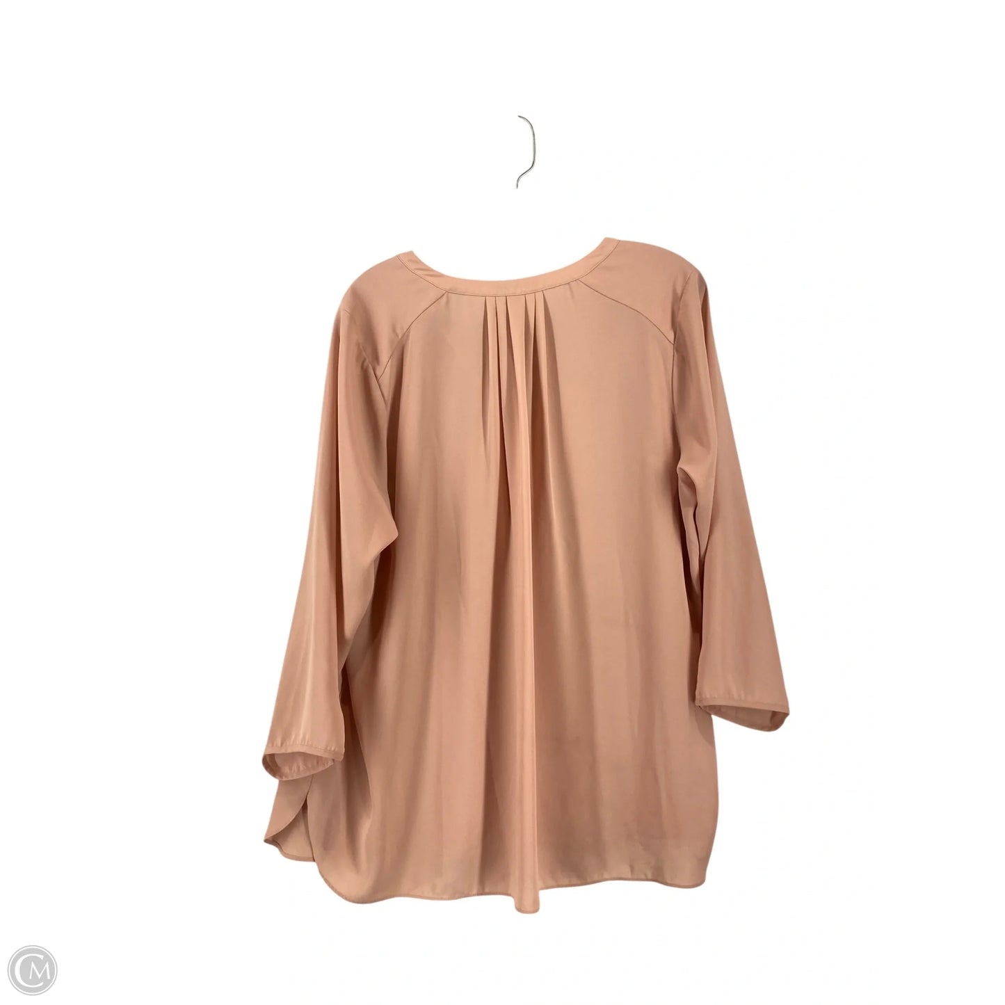 Blouse 3/4 Sleeve By Not Your Daughters Jeans In Pink, Size: Xl