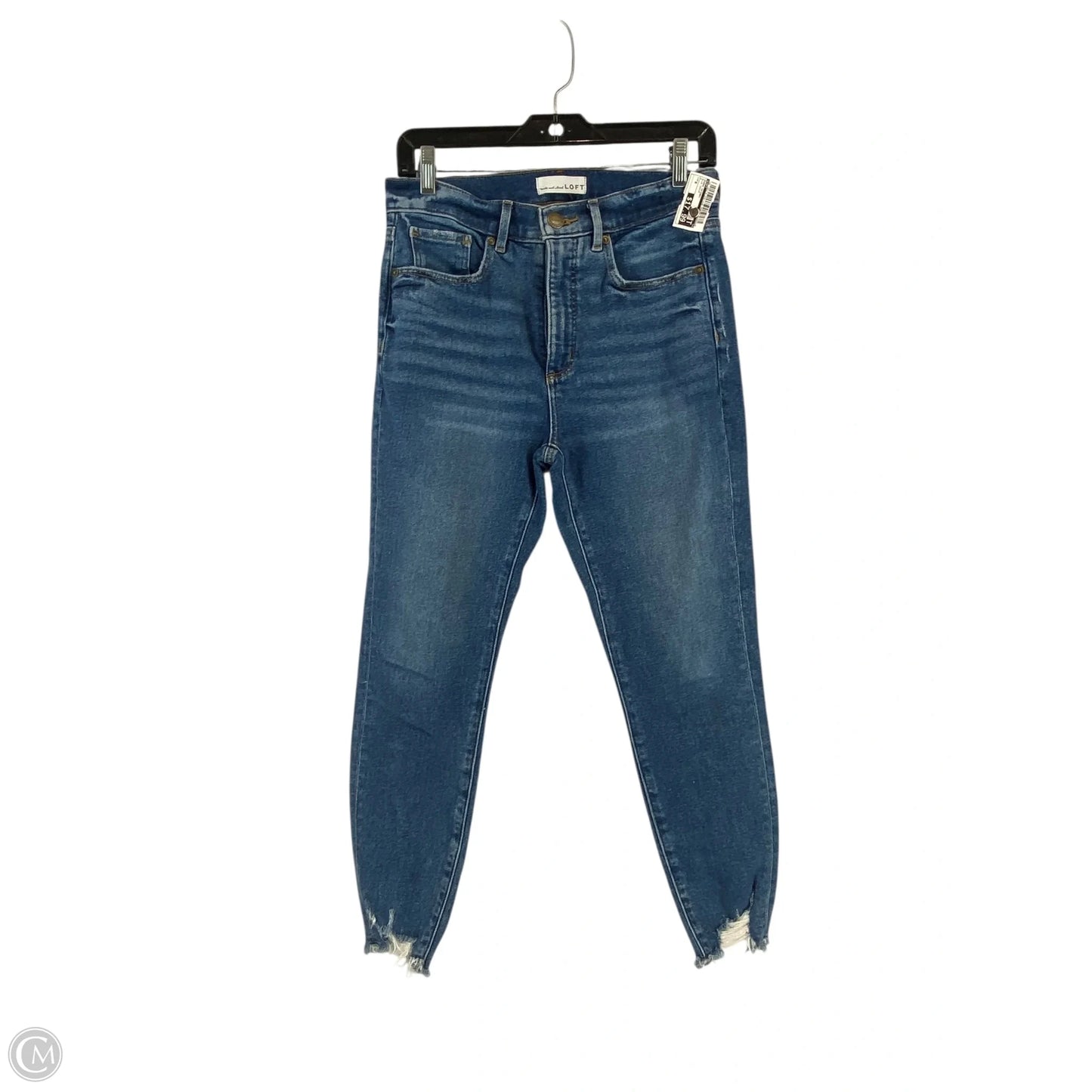 Jeans Skinny By Loft In Blue Denim, Size: 6