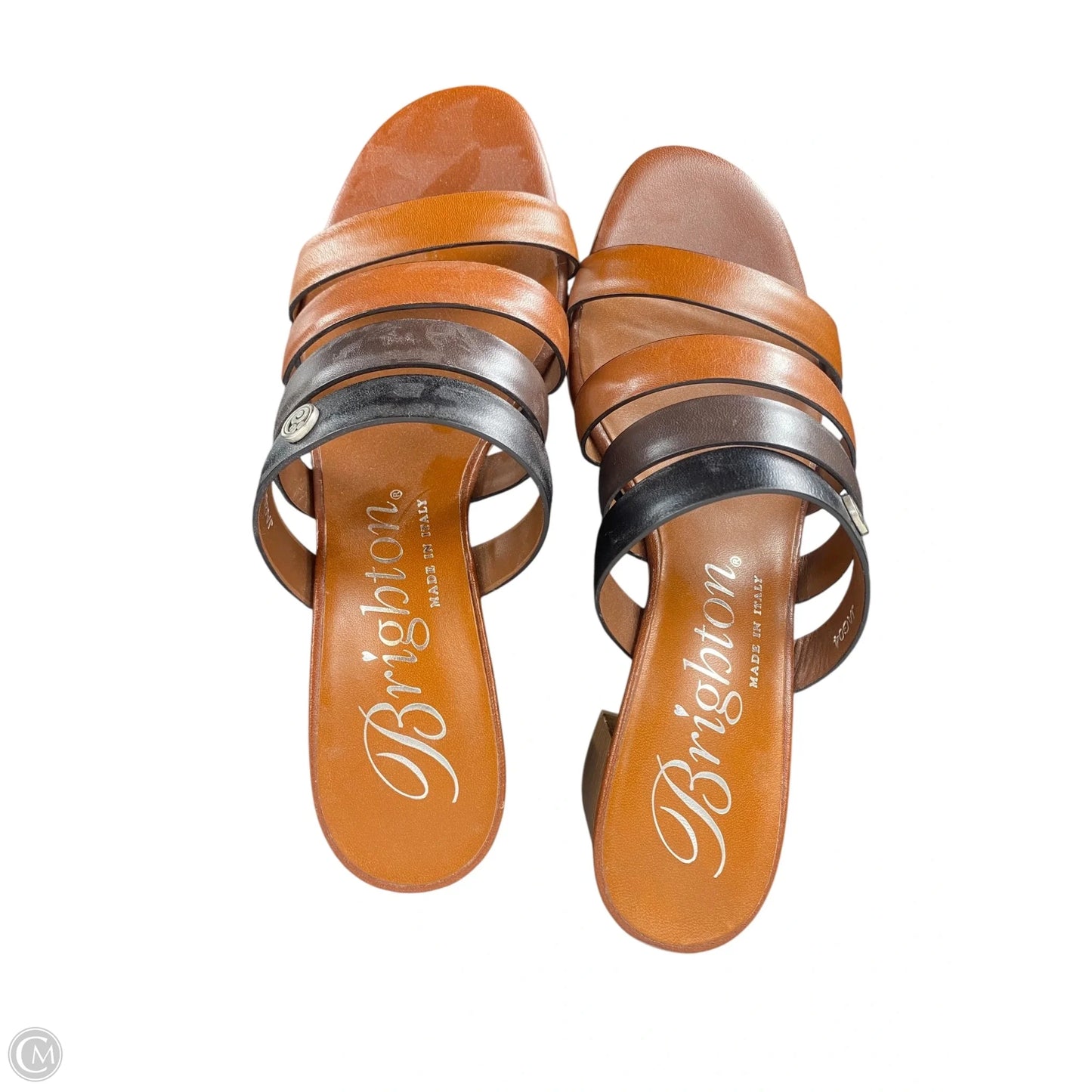 Sandals Heels Block By Brighton In Tan, Size: 6.5