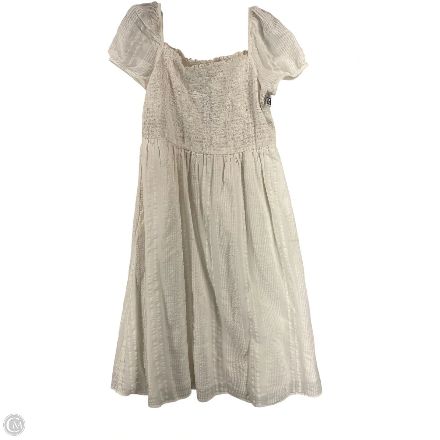 Dress Casual Midi By Loft In White, Size: Lp
