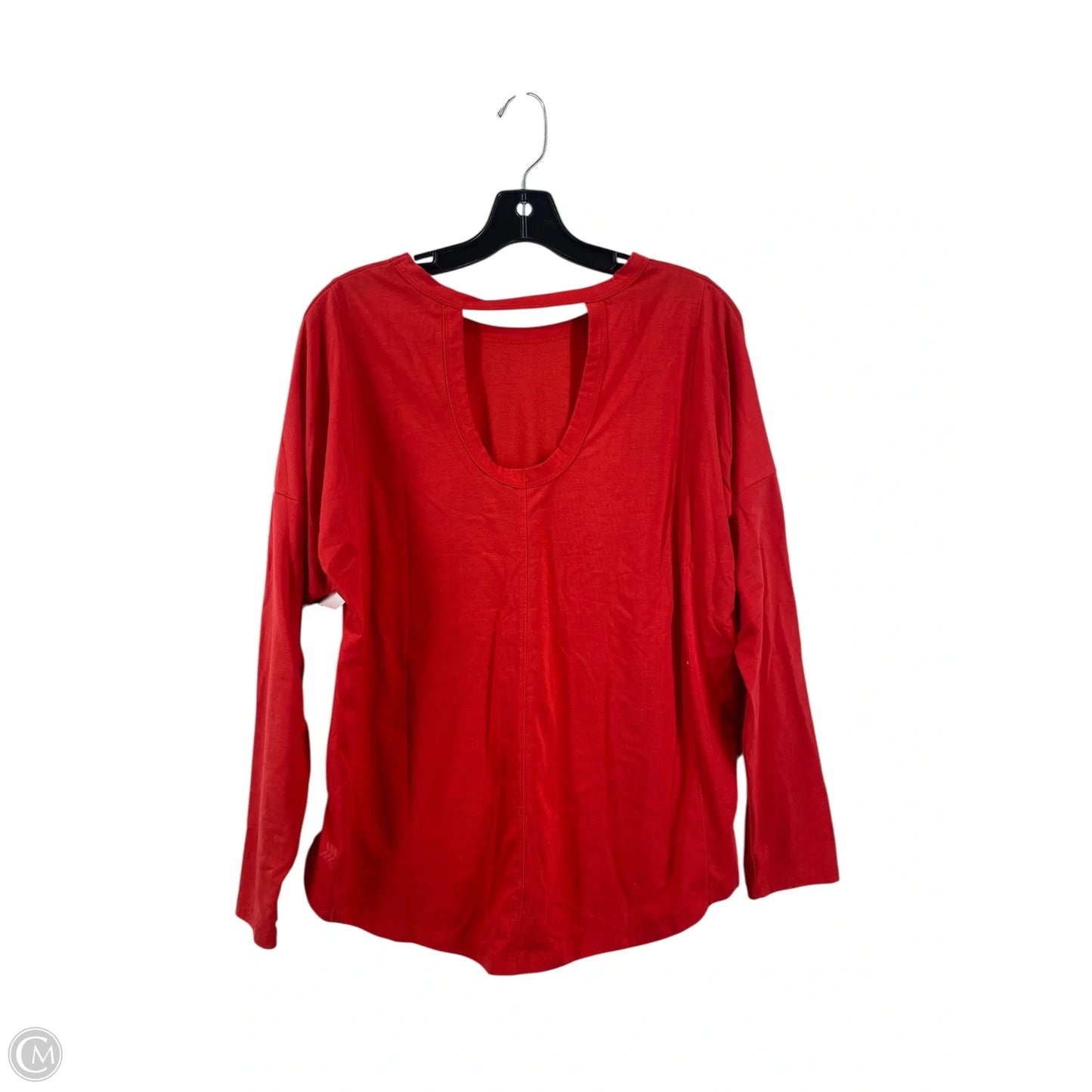 Athletic Top Long Sleeve Crewneck By All In Motion In Red, Size: M