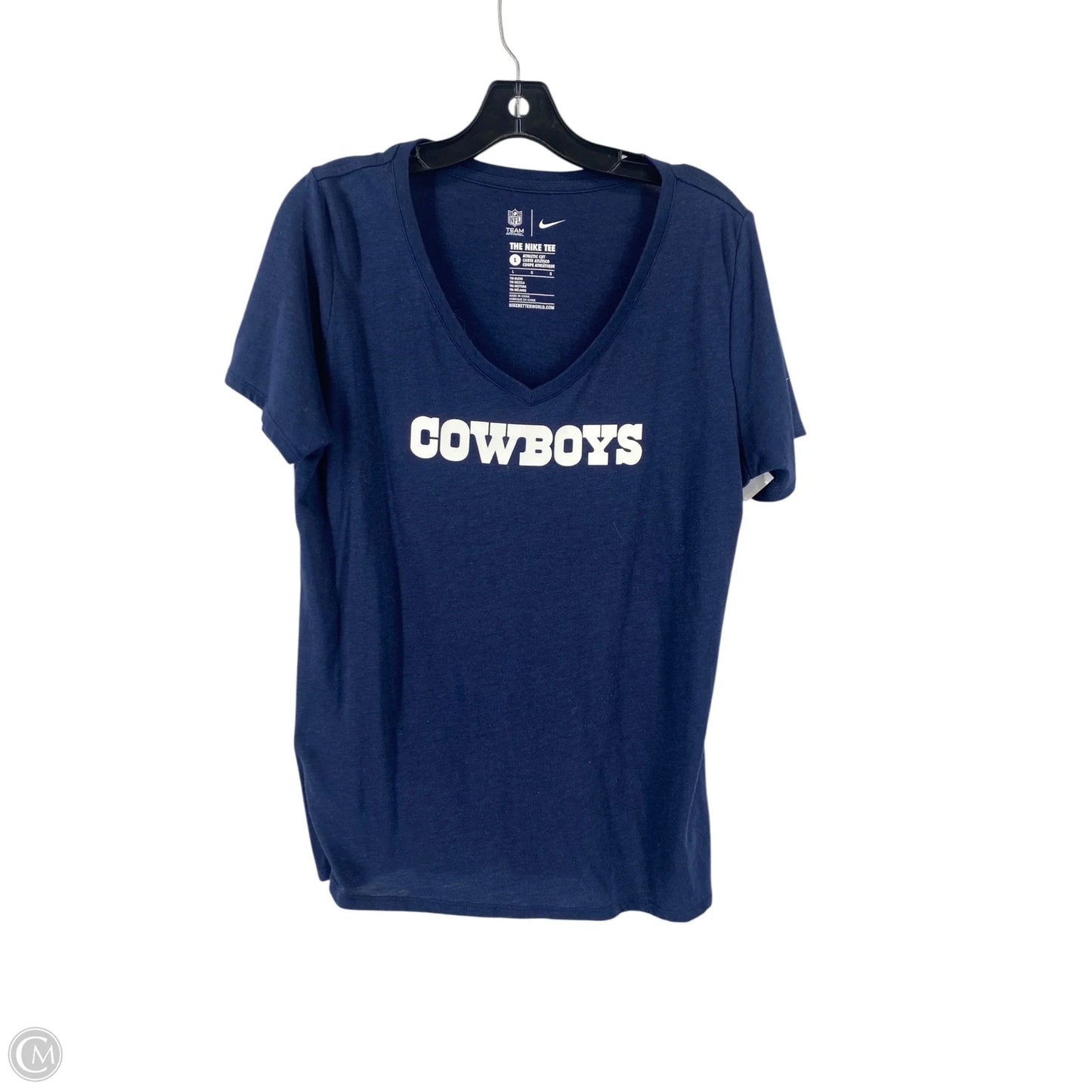 Top Short Sleeve Basic By Nfl In Nautical Print, Size: L