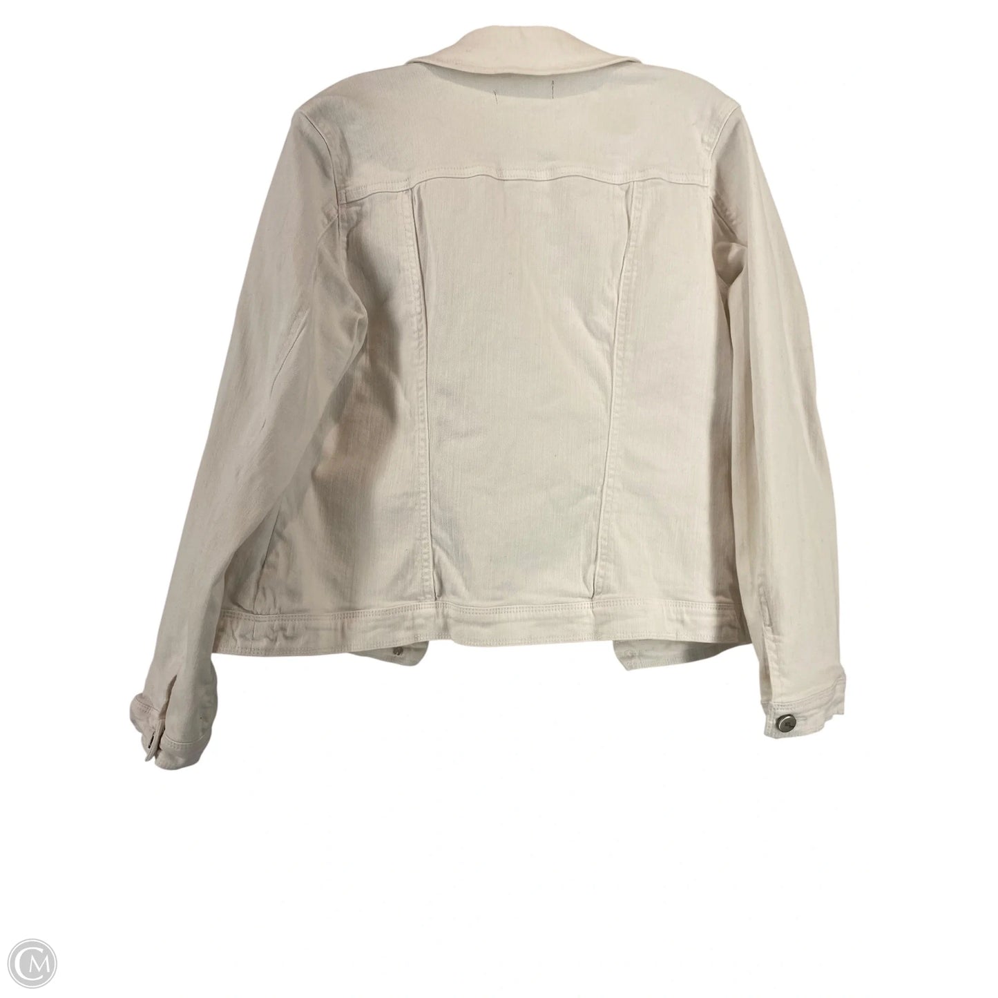 Jacket Denim By 1822 Denim In White Denim, Size: M