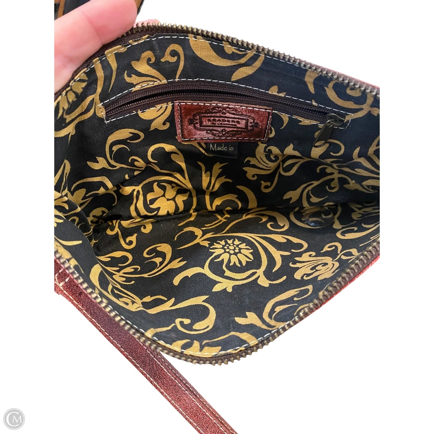 Clutch Leather By Cmc, Size: Medium