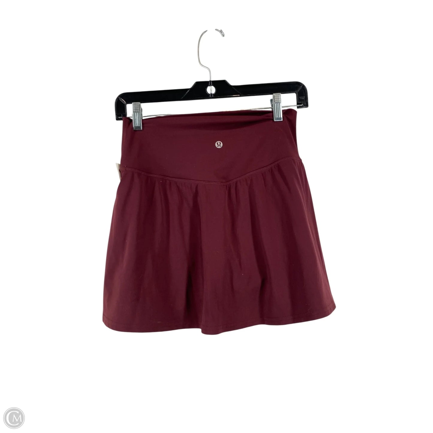 Athletic Skirt By Lululemon In Maroon, Size: 8