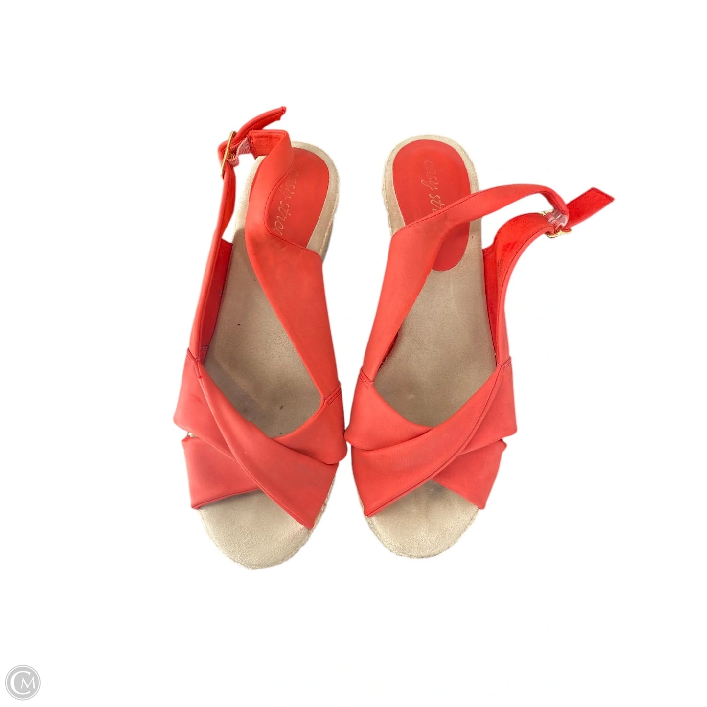 Shoes Heels Wedge By Easy Street In Red, Size: 8.5