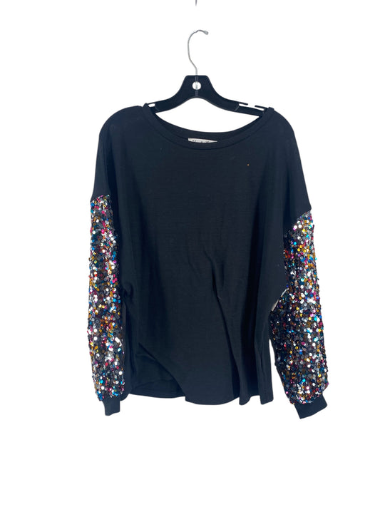 Top Long Sleeve By Clothes Mentor In Black, Size: S