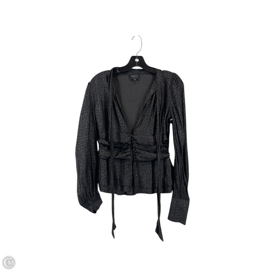 Top Long Sleeve By Bardot In Black, Size: S