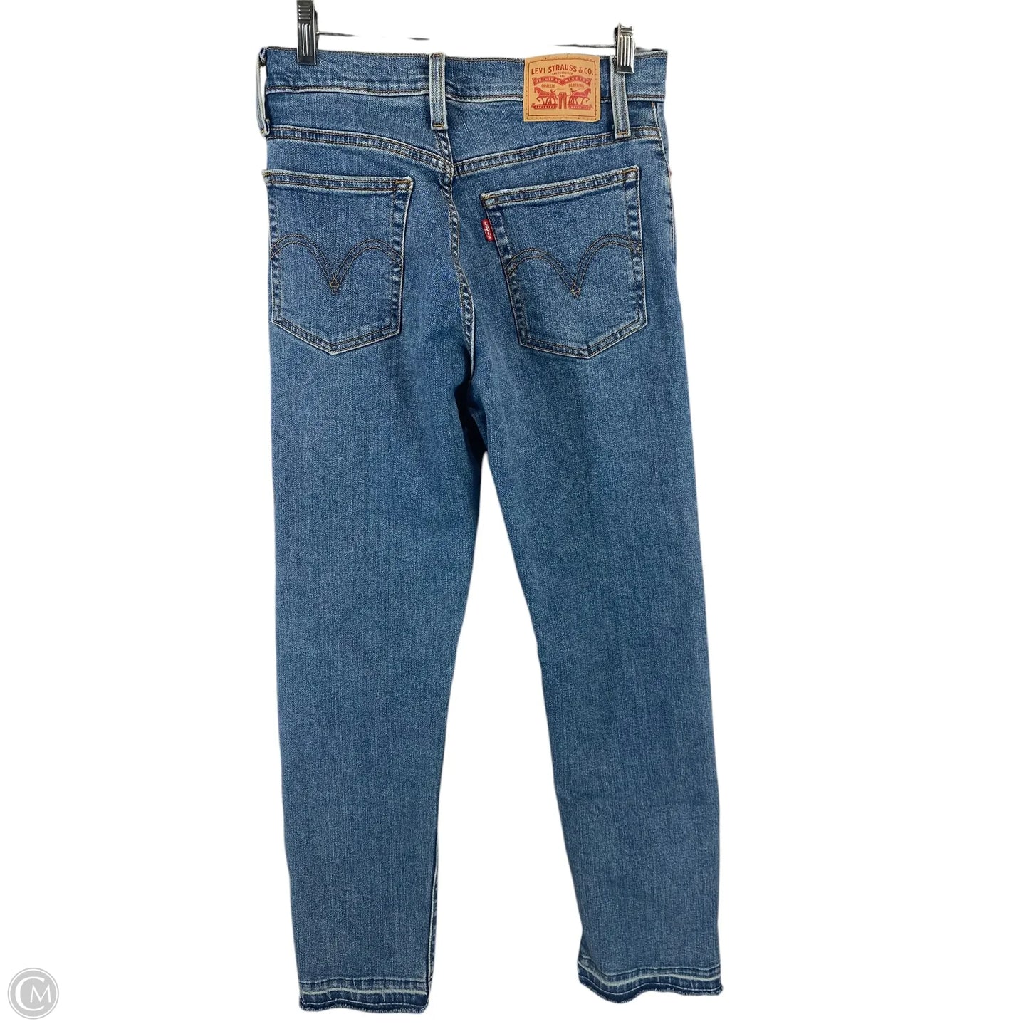 Jeans Straight By Levis In Blue Denim, Size: 6