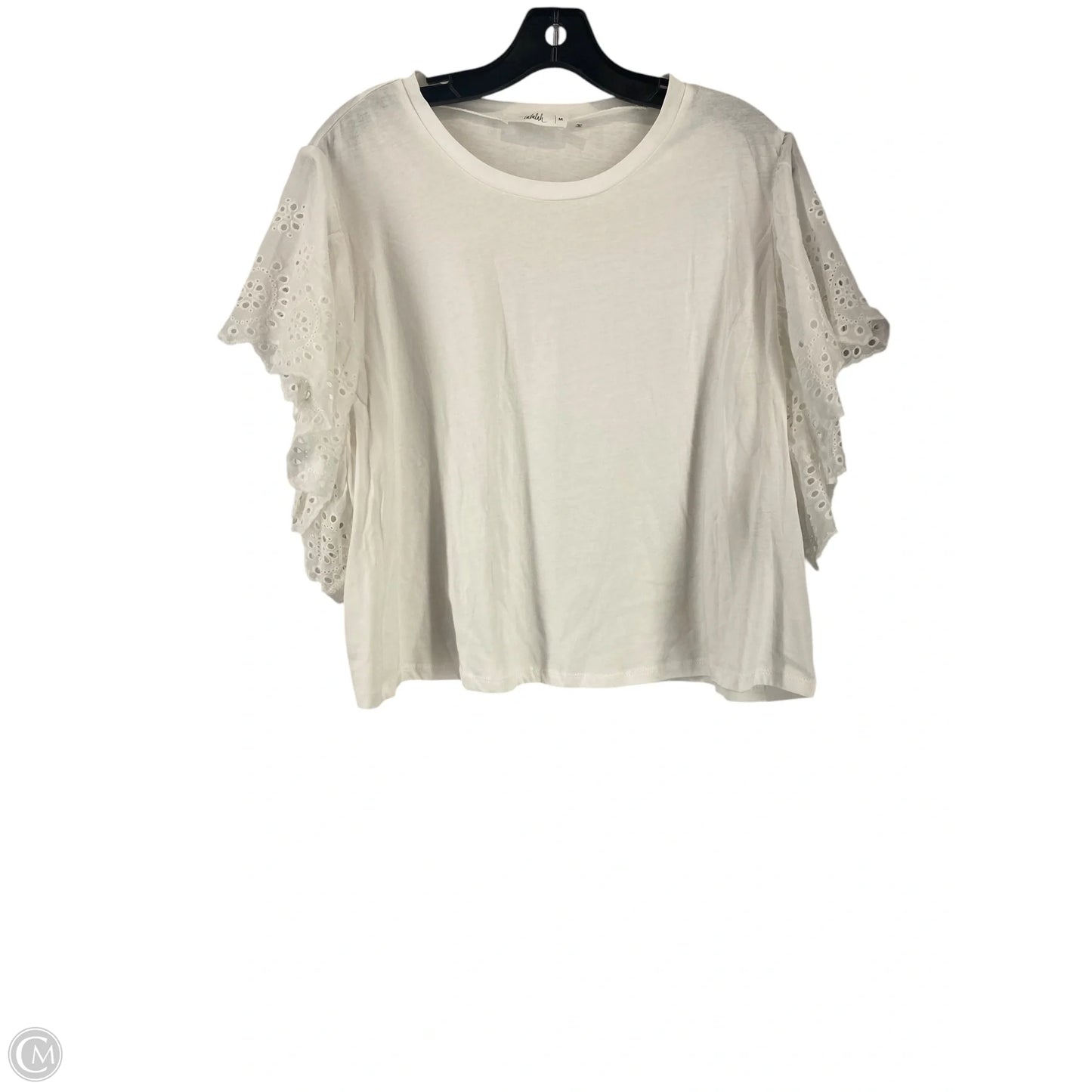 Top Sleeveless By Clothes Mentor In White, Size: M
